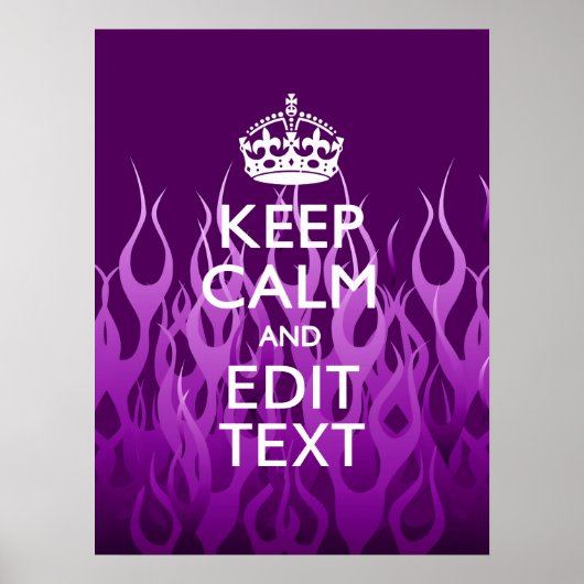 jouw tekst over het Paarse rustpauze-decor Poster (Voorkant)