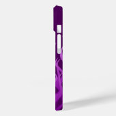 Jouw tekst over "Keep Calm" op Paarse racegevechte Case-Mate iPhone Case (Achterkant / Links)