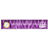 Jouw tekst over "Keep Calm" op Paarse racegevechte Naambordje (Voorkant)