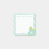Jouw tekst | Pastel Floral Chevron Post-it® Notes (Voorkant)
