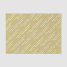 Jouw tekst Patroon All Over Print Goud/Wit