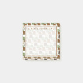 Jouw tekst | Petten van Khaki Bowler Post-it® Notes (Voorkant)