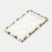 Jouw tekst | Petten van Khaki Bowler Post-it® Notes (Schuin)