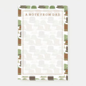 Jouw tekst | Petten van Khaki Bowler Post-it® Notes (Voorkant)
