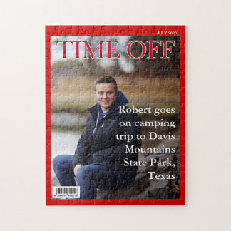 JOUW TEKST, PHOTO, Fun nep news magazine cover, Legpuzzel