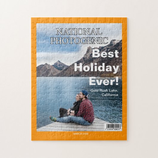 JOUW TEKST, PHOTO, Fun nepmagazine cover, Legpuzzel (Verticaal)