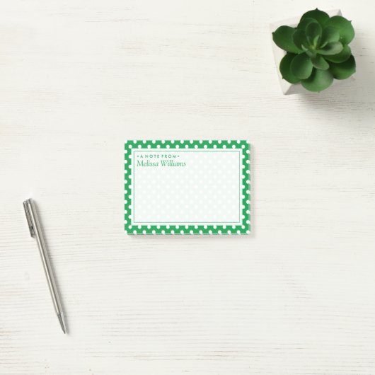 Jouw tekst | Polka Dot Pattern Post-it® Notes (Kantoor)
