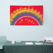 "Jouw tekst" Rainbow Banner (Beurs)