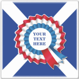 Jouw tekst Rosette Contour Sticker