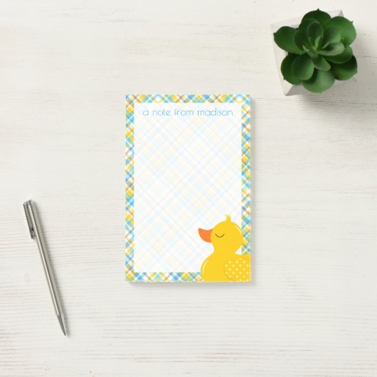 Jouw tekst | Rubber Ducky Play Post-it® Notes (Kantoor)