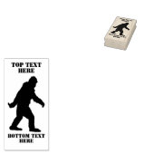 Jouw tekst Sasquatch Bigfoot Silhouet Rubberstempel (Gestempeld)