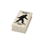 Jouw tekst Sasquatch Bigfoot Silhouet Rubberstempel (Stempel)
