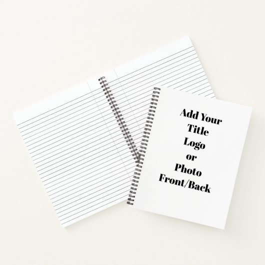 Jouw tekst  spiral Notitieboek toevoegen (Binnen)