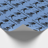 Jouw tekst Sportfiguren Cadeaupapier (Hoek)