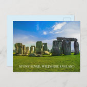 Jouw tekst Stonehenge England Ancient Monument Sit Briefkaart (Voorkant / Achterkant)