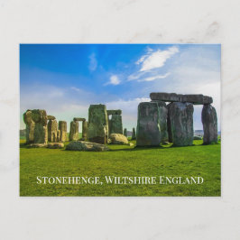 Jouw tekst Stonehenge England Ancient Monument Sit Briefkaart