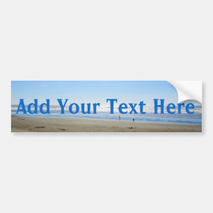 Jouw tekst-strandbumpersticker toevoegen bumpersticker