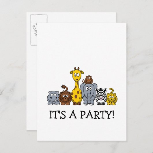 JOUW TEKST TOEVOEGEN AAN OERWOUD UITNODIGING BRIEFKAART (Voorkant / Achterkant)