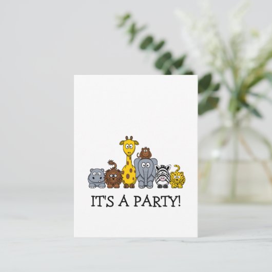 JOUW TEKST TOEVOEGEN AAN OERWOUD UITNODIGING BRIEFKAART (Staand voorkant)