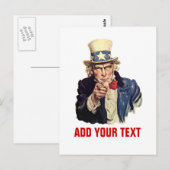 Jouw tekst toevoegen briefkaart (Voorkant / Achterkant)