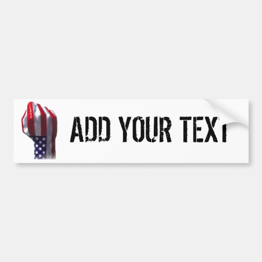 Jouw tekst toevoegen bumpersticker (Voorkant)