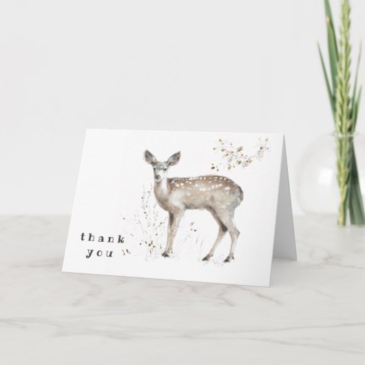 Jouw tekst toevoegen | Een boswandeling IX Bedankkaart (Voorkant)