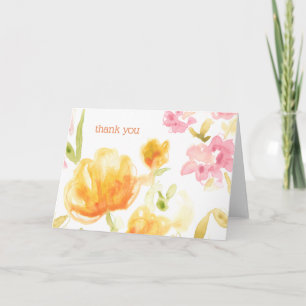 Jouw tekst toevoegen   Floral Song I Bedankkaart