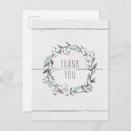 Jouw tekst toevoegen | Gezegend VII | Laten we thu Briefkaart (Voorkant / Achterkant)