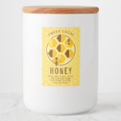 Jouw tekst toevoegen | Honeycomb Jar Label Voedselcontainer Etiket (Voorkant)