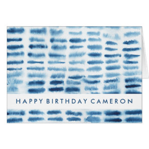 Jouw tekst toevoegen   Indigio Waterverf Print