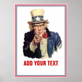 Jouw tekst toevoegen poster (Voorkant)