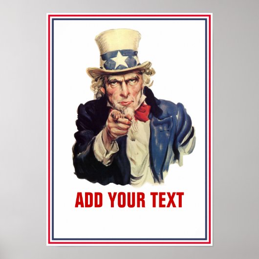 Jouw tekst toevoegen poster (Voorkant)