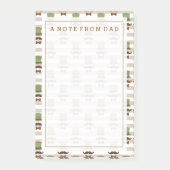 Jouw tekst | Top Hat Mustache Post-it® Notes (Voorkant)