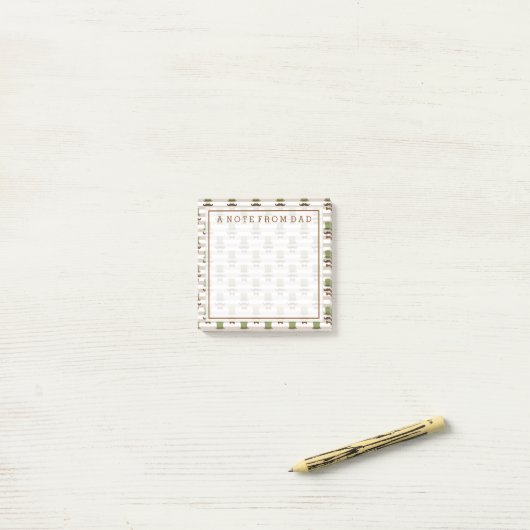 Jouw tekst | Top Hat Mustache Post-it® Notes (Op bureau)