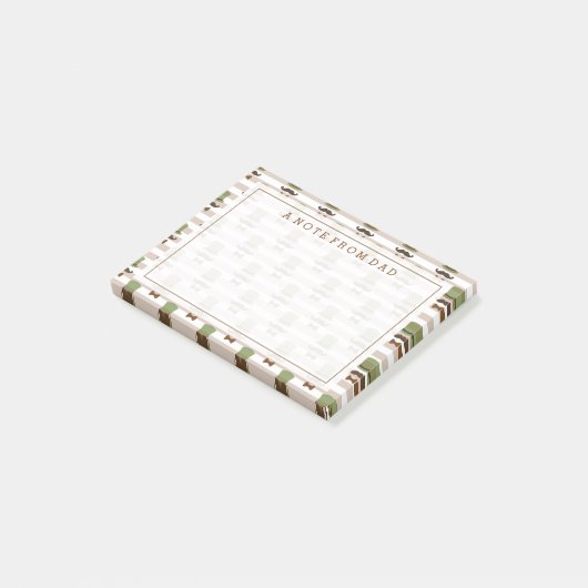 Jouw tekst | Top Hat Mustache Post-it® Notes (Schuin)