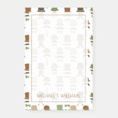 Jouw tekst | Top Hat Mustache Post-it® Notes (Voorkant)
