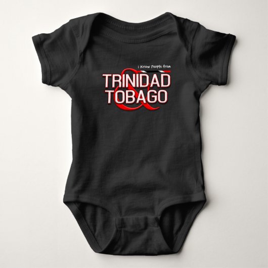 (Jouw tekst) Trinidad en Tobago Romper (Voorkant)
