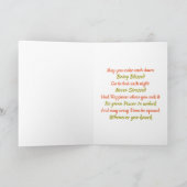 Jouw tekst Trinidad Flag Heart HAPPY BIRTHDAY-KAAR Bedankkaart (Binnen)