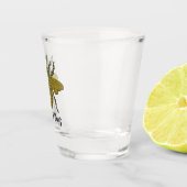 Jouw tekst van goudbijen shot glas (Rechts)