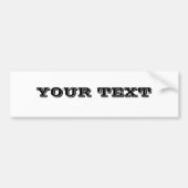 jouw tekst "VINETA" Bumpersticker (Voorkant)