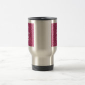 Jouw tekst voor haar, die roze stijl moet verven reisbeker (Center)