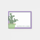 Jouw tekst | Waterverf Succulente Cactus Post-it® Notes (Voorkant)