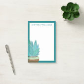 Jouw tekst | Waterverf Succulente Cactus Post-it® Notes (Kantoor)