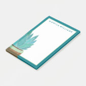 Jouw tekst | Waterverf Succulente Cactus Post-it® Notes (Schuin)