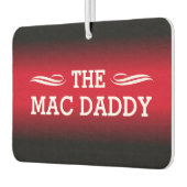 (JOUW TEKST) - Zwarte en rode gradiënt Luchtverfrisser (Links)