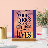 Jouw teksten kunnen levens veranderen acryl bord (Huwelijk)