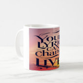 Jouw teksten kunnen levens veranderen koffiemok (Voorkant links)