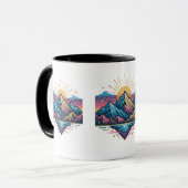 Jouw trendy moderne ontwerp mok (Voorkant links)