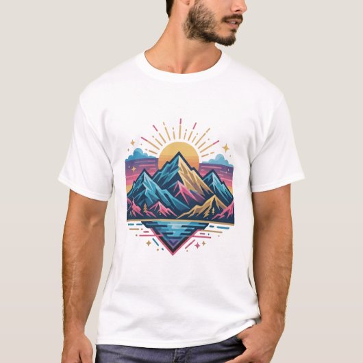 Jouw trendy moderne ontwerp t-shirt (Voorkant)