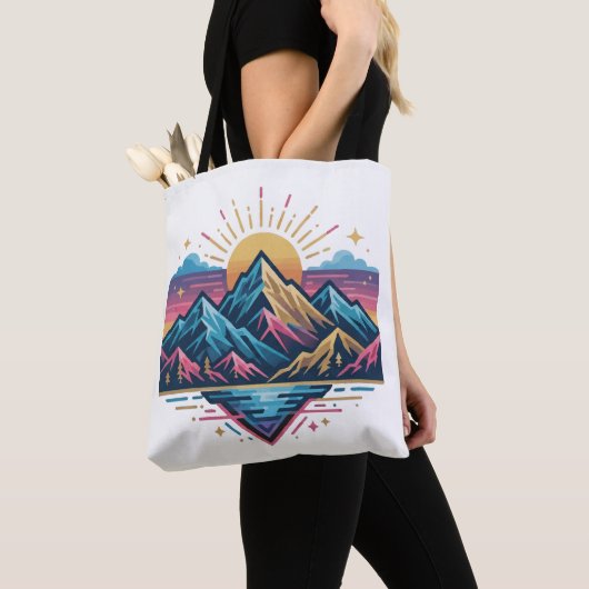 Jouw trendy moderne ontwerp tote bag (Dichtbij)